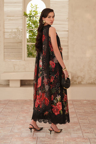 Baroque Black Embroidered Lawn