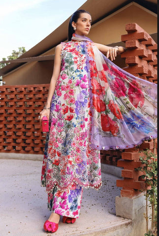 Mprint-2B-3 Piece Lawn Suit