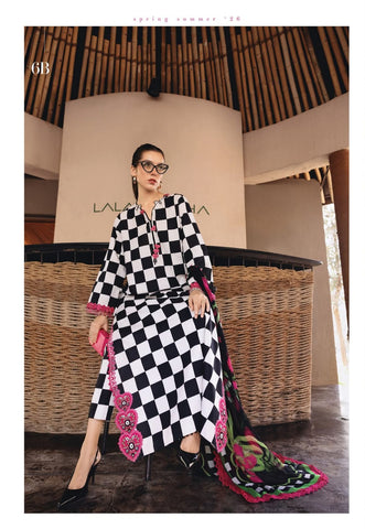 Mprint-2A-3 Piece Lawn Suit