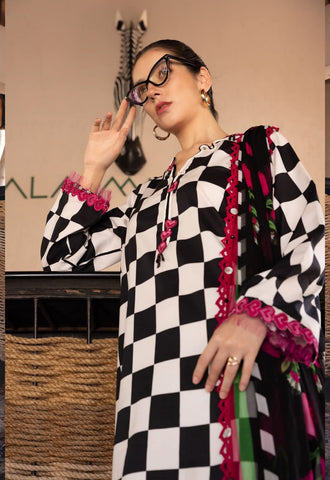 Mprint-2A-3 Piece Lawn Suit